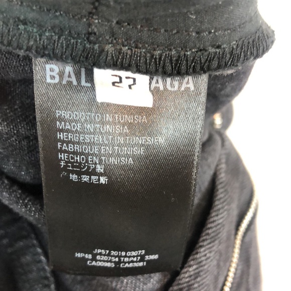 BALENCIAGA V BACK  HIGH RISE STRAIGHT SLIM LEG - Picture 11 of 13